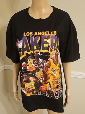 Los Angeles Lakers Graphic Black Tee - Team Tribute